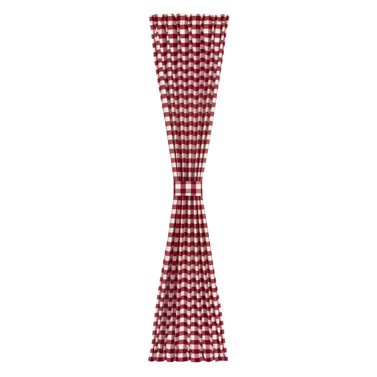 Burgundy French Door Curtain, 54" W x 72" L Single Panel C78575