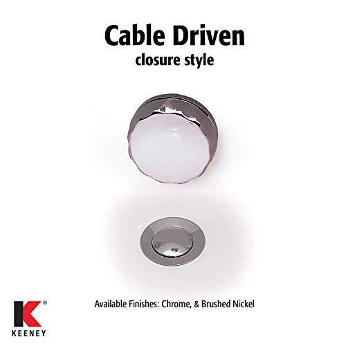 Brushed Nickel Bath Drain Kit with Cable Stopper W526251