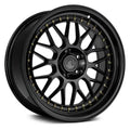 Gloss Black Wheel with Gold Rivets R49460