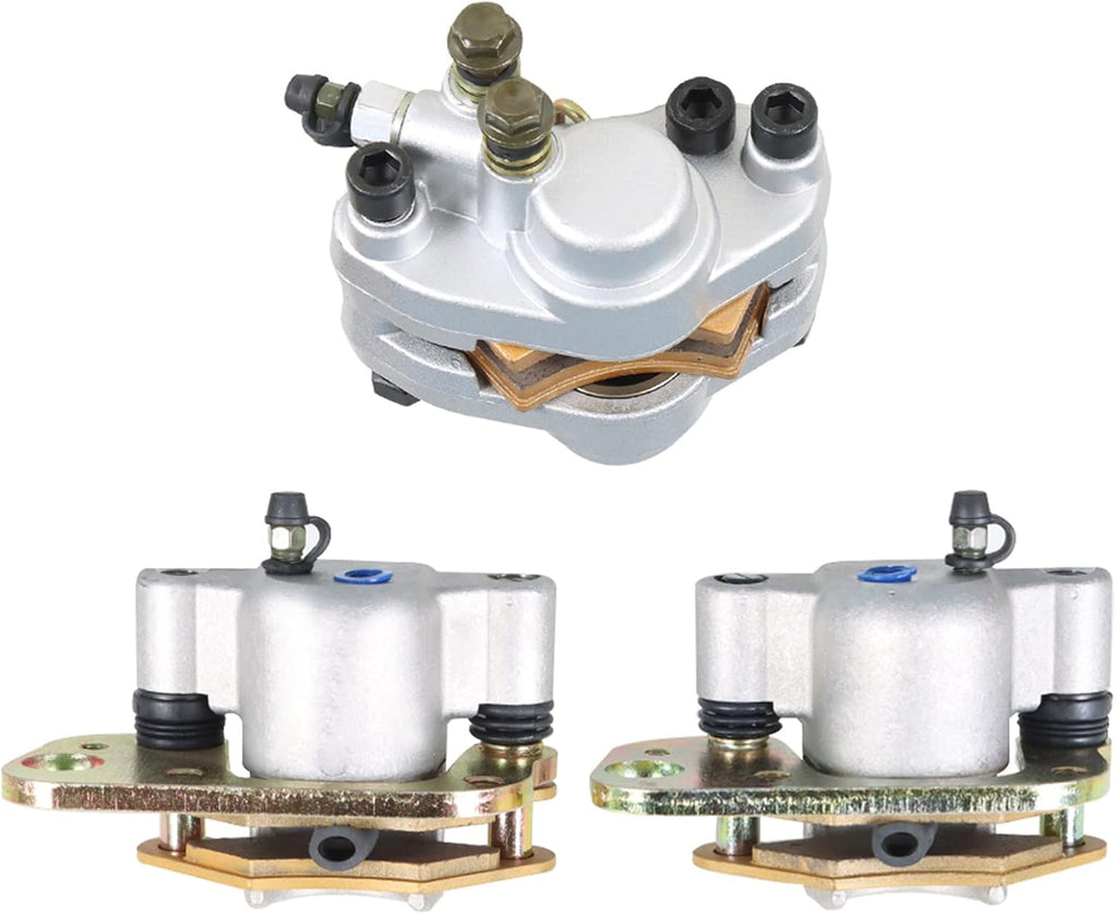 Front Rear Brake Calipers w/Pads for Polaris Scrambler 400 500 2x4 4x4 1998-2004 Pack of 2 A187