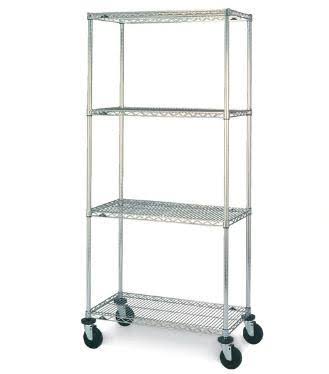 Stem Caster Cart, Wire, 48x22W x 18x22D x 69x22H D2685