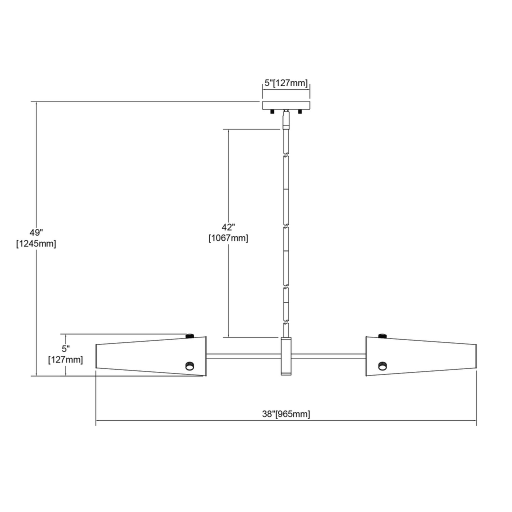2-Light Island Satin Nickel Clear Glass I26642