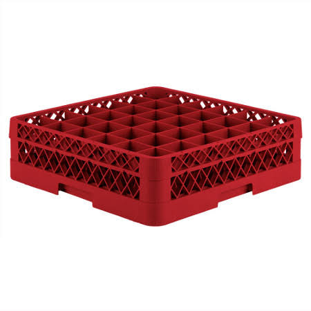Red 36 Compartment Rack with Open Extender B153