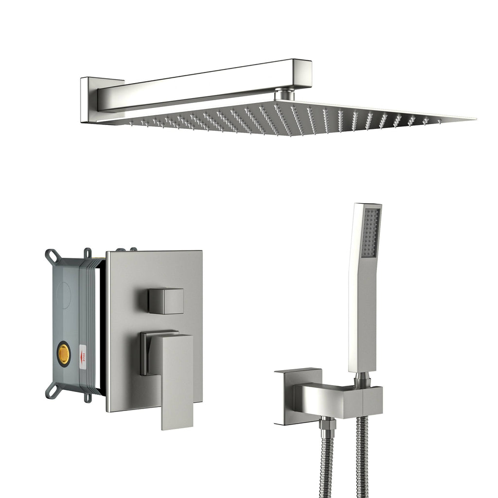 Grey Rough-In Valve Trim Kit Shower Faucet H16524