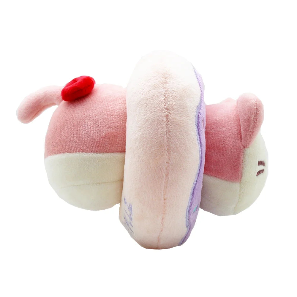 6” Small Squishy Donut Blanket Plush Cat Stuffed Animal Toy X97043