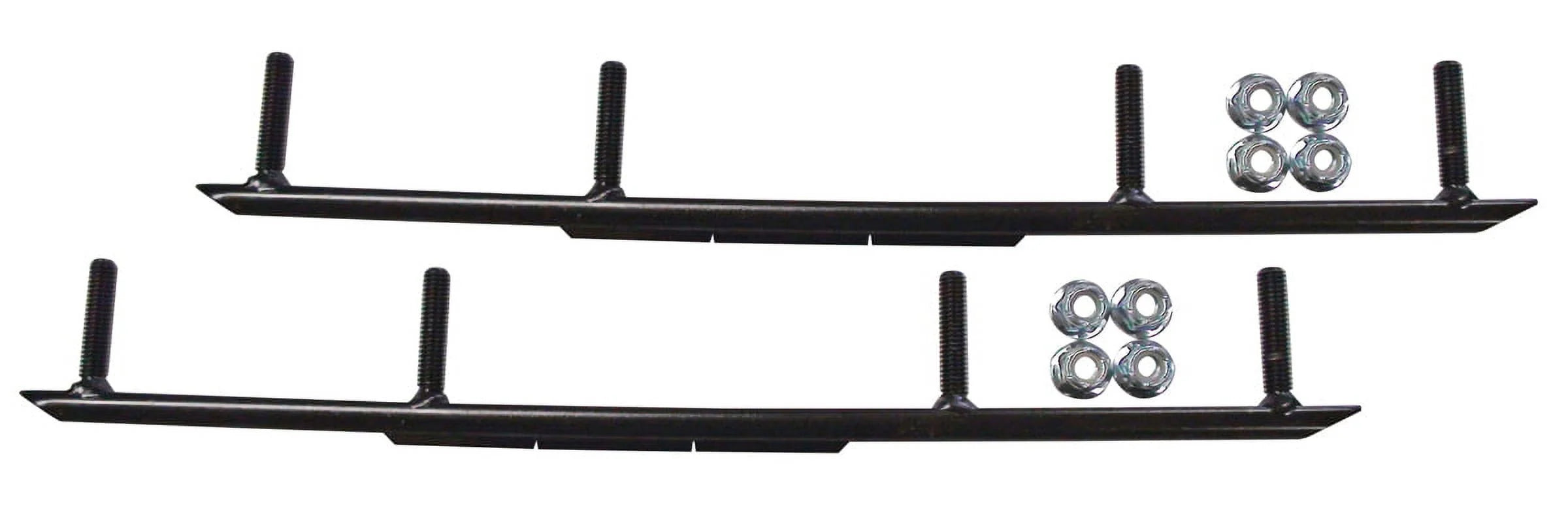 Blue Snowmobile Skis with 6" Round Bars Complete Kit Y452004