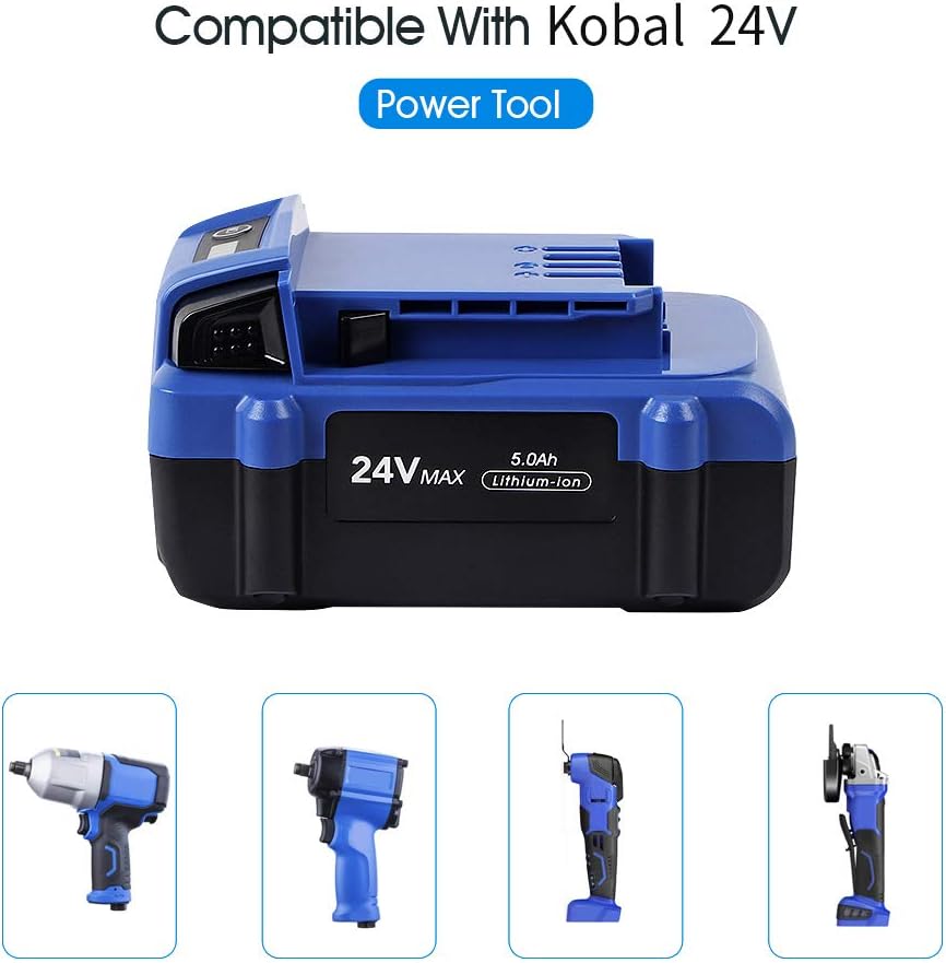 24V 5.0Ah Lithium Ion Cordless Tools Battery 2Pack Z6457