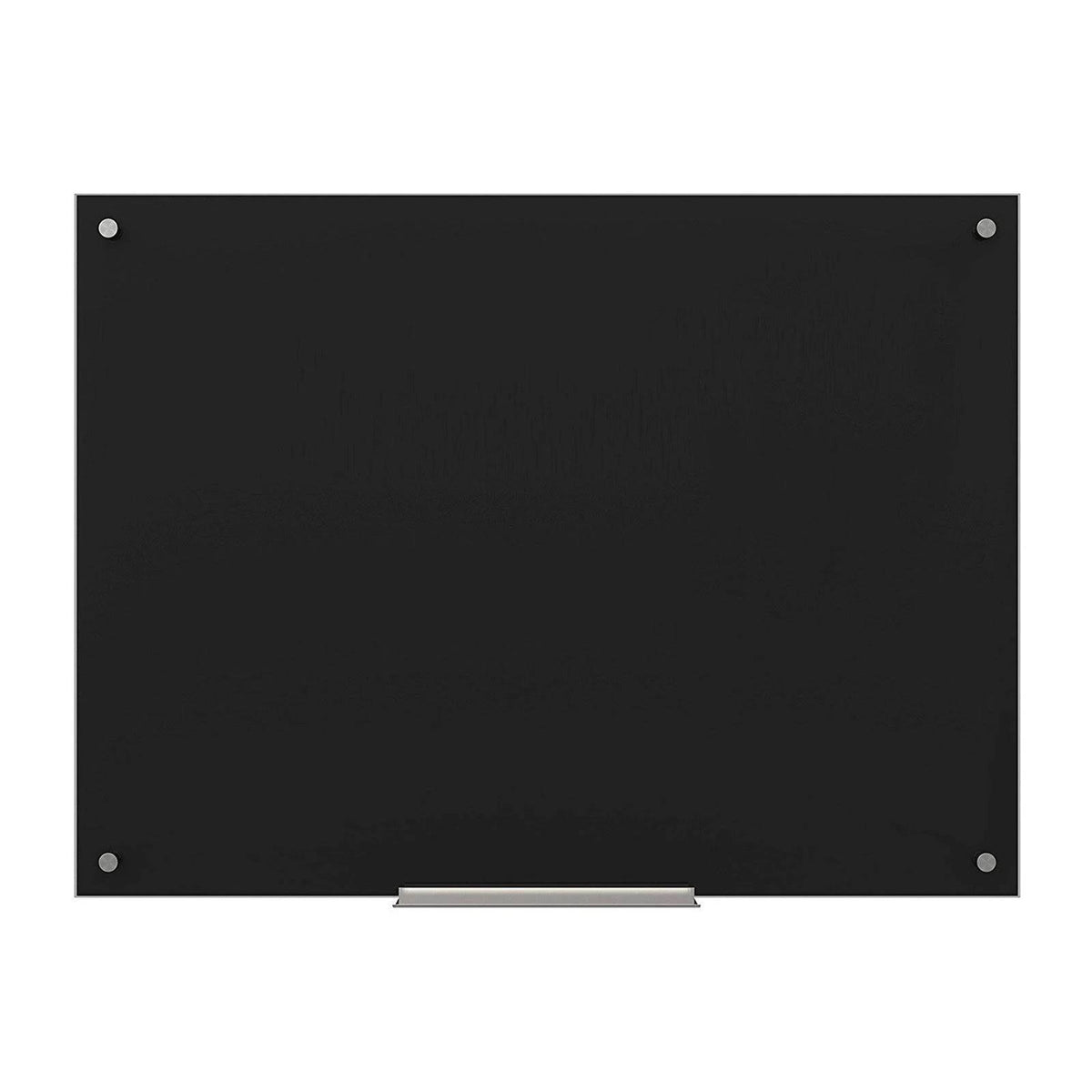 Glass Dry Erase Board, 48 x 36, Black R60583