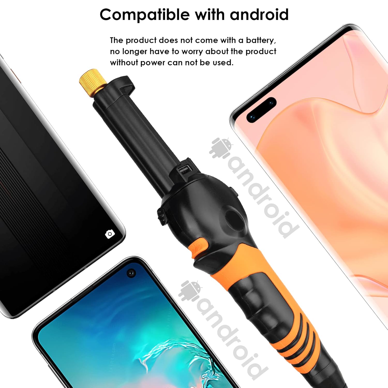 6mm Borescope Inspection Camera with Bidirectional Lock 180° Joint Probe V85891