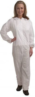 White Polypropylene Coveralls - 25/Case - 4X-Large N128637