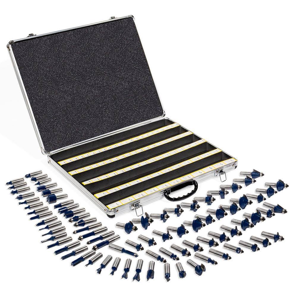 80-Piece Tungsten Carbide Router Bit Set C998951