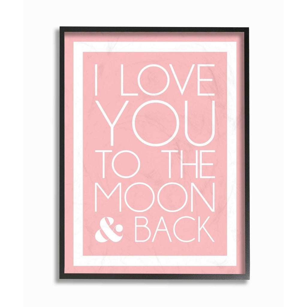 Pink White Border Black Framed Wall Art G74962
