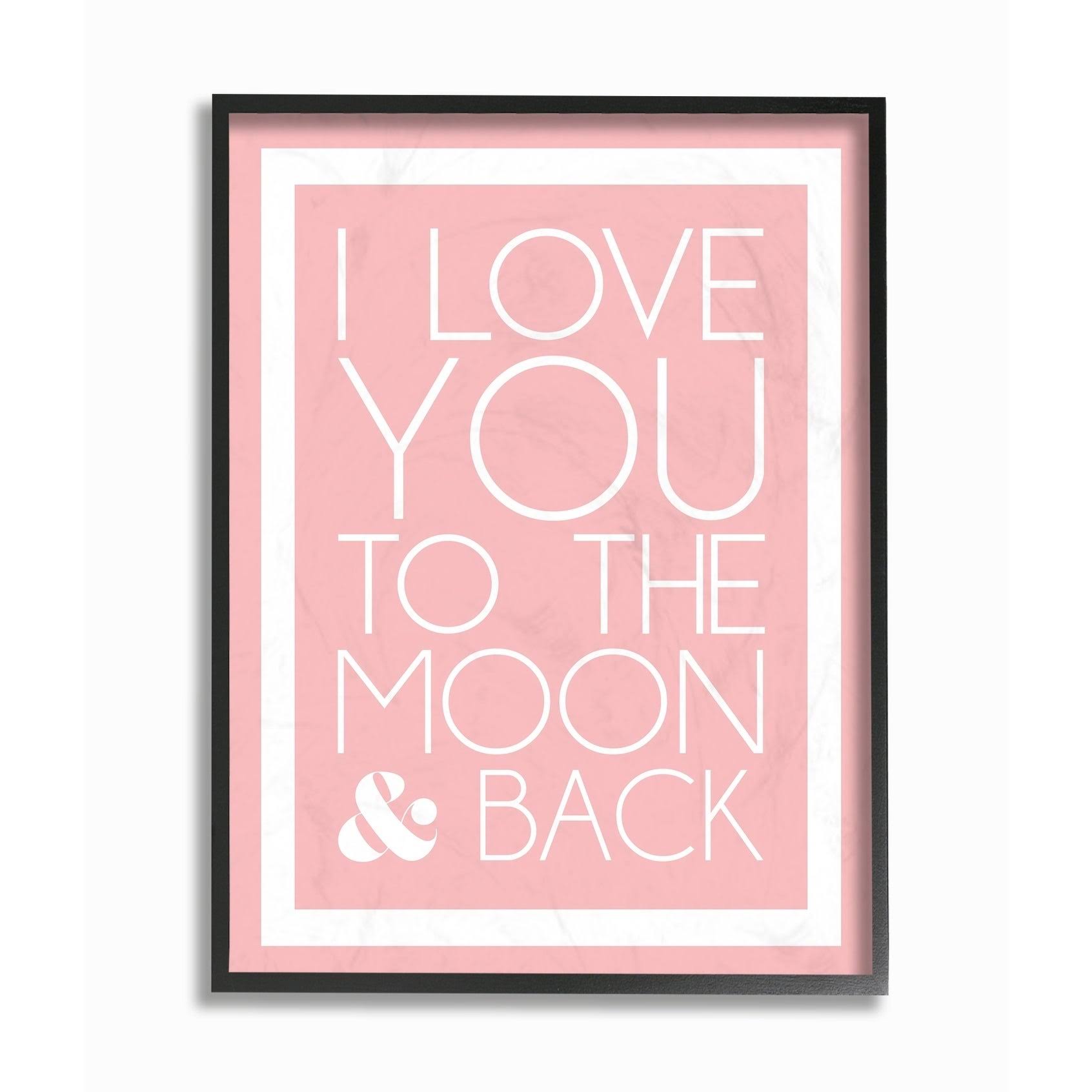 Pink White Border Black Framed Wall Art G74962