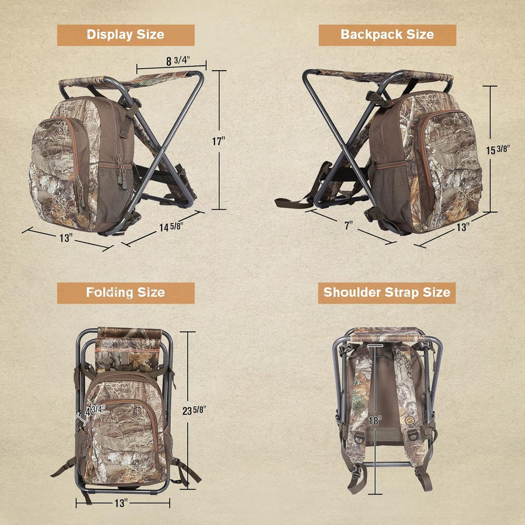 CAMO Foldable Fishing Chair with Cooler Bag J73965