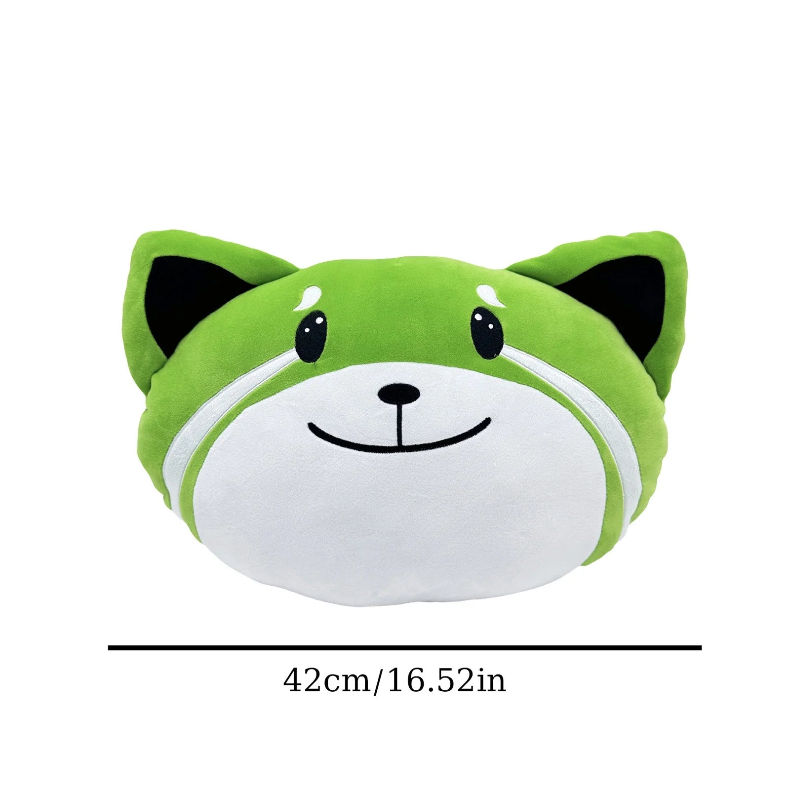 Green Foxes Plush Stuffed Animal Pillow B258