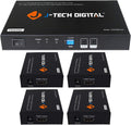 1X4 HDMI Extender Amplifier Splitter Over Ethernet Cable with Bi-Direction IR and EDID Functions X9052