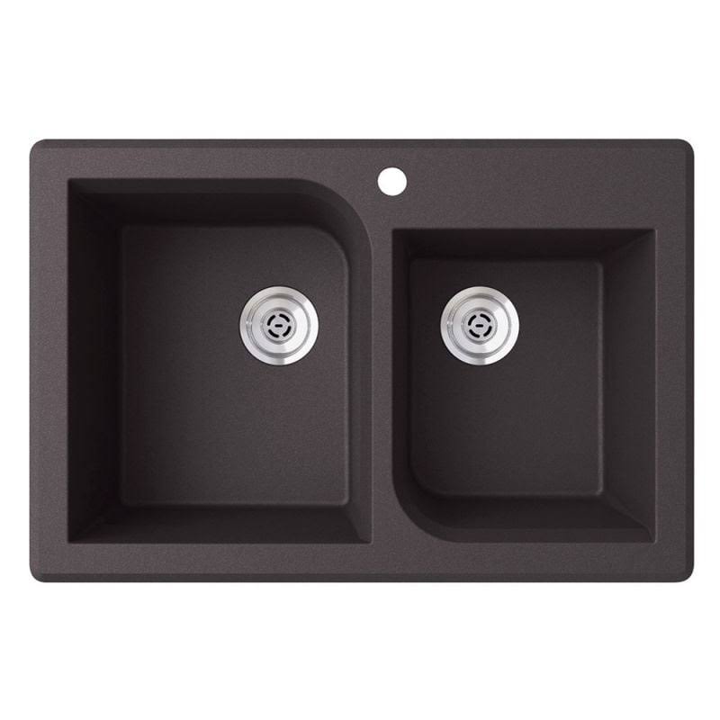 Granite Double Basin Drop-In Kitchen Sink U48484