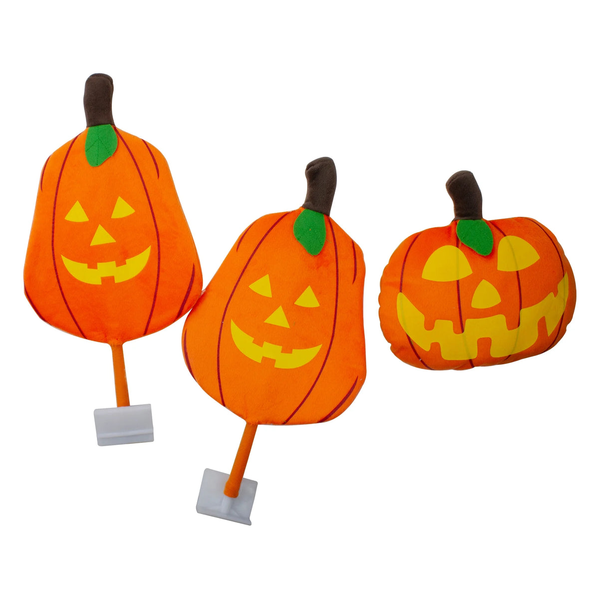 19" Orange and Yellow Pumpkins Halloween Car Decorating Kit Z8358