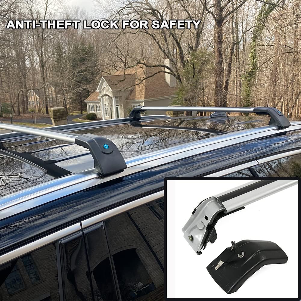 Silver Roof Rack Cross Bars T7052