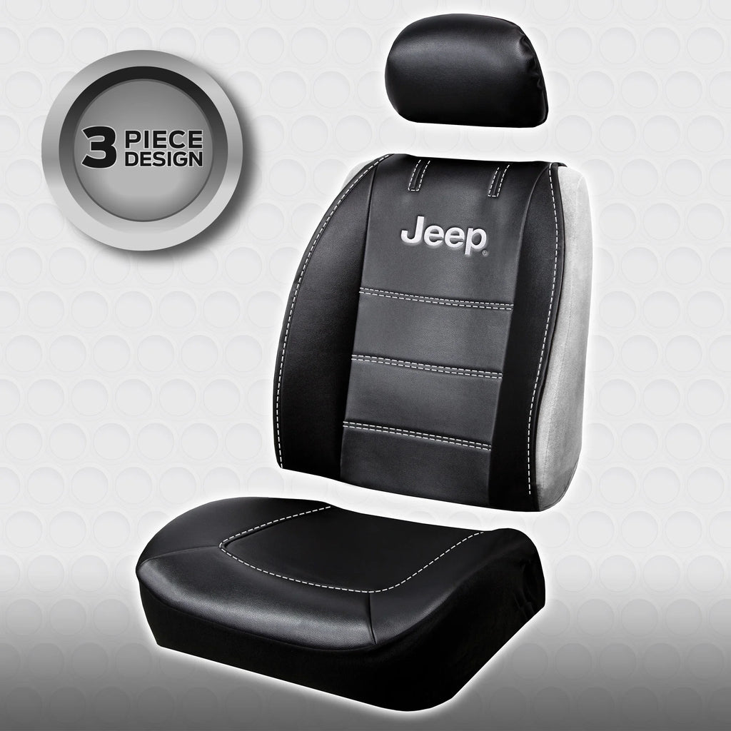 Black Vinyl Universal Fit Automotive Seat Cover F55046