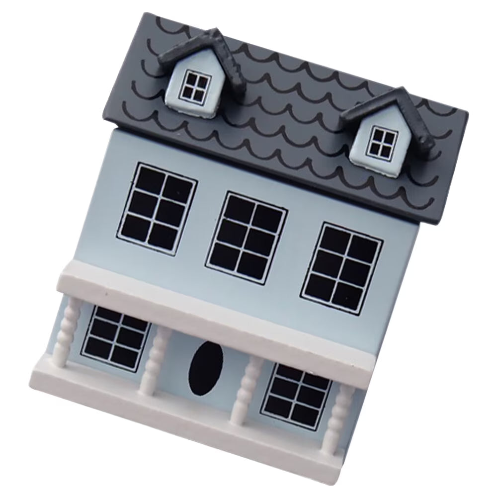 2pcs Wood Miniature House Ornament V305367