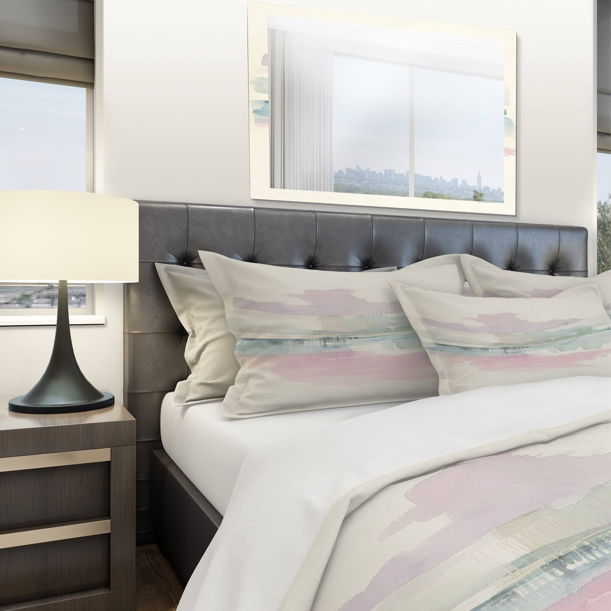 King Geometric Bedding Set with 2 King Shams O63670