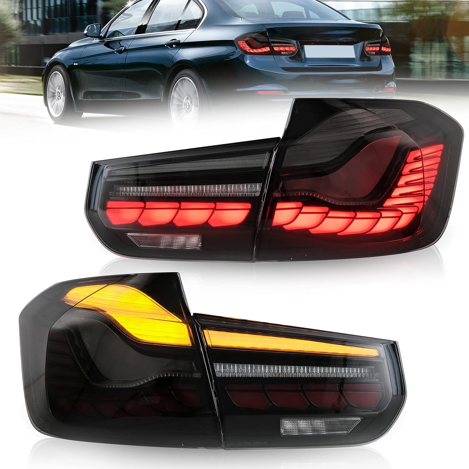 Tail lights Assembly for BMW 3 Series F30, Red E2573