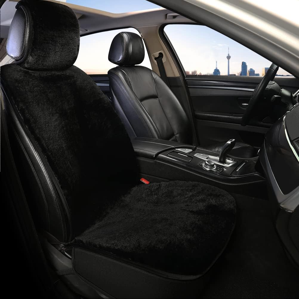 Purple Faux Fur Car Seat Cover Q898