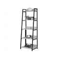 Ladder Bookcase Sand 5 Shelves 67H x 16W x 16D H7096