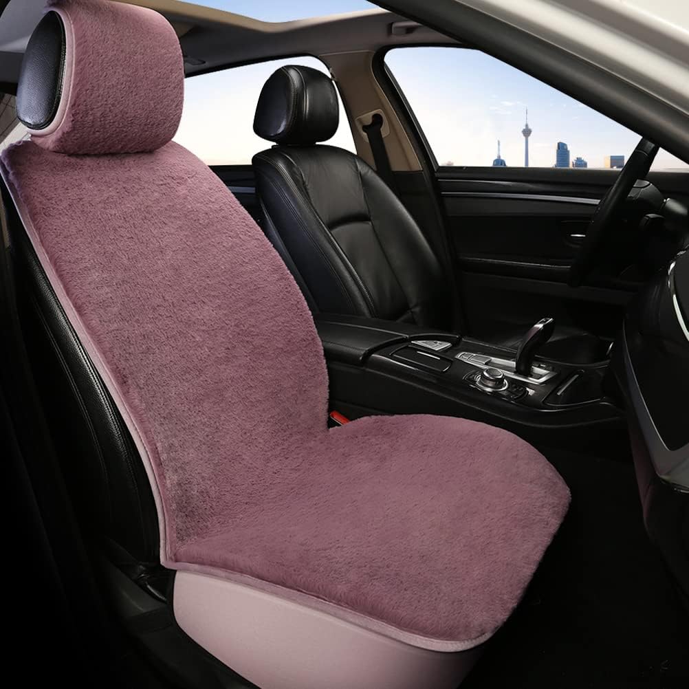 Purple Faux Fur Car Seat Cover Q898