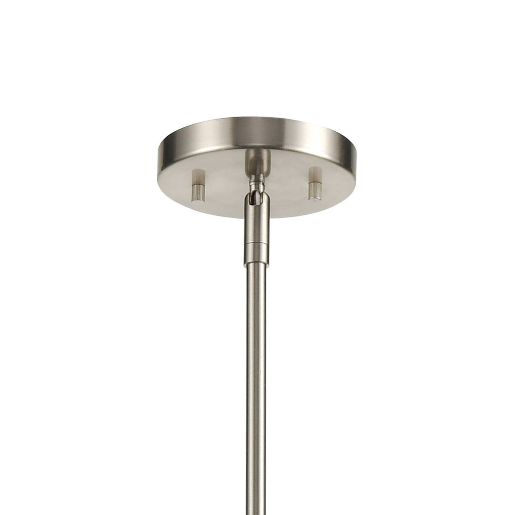 2-Light Island Satin Nickel Clear Glass I26642
