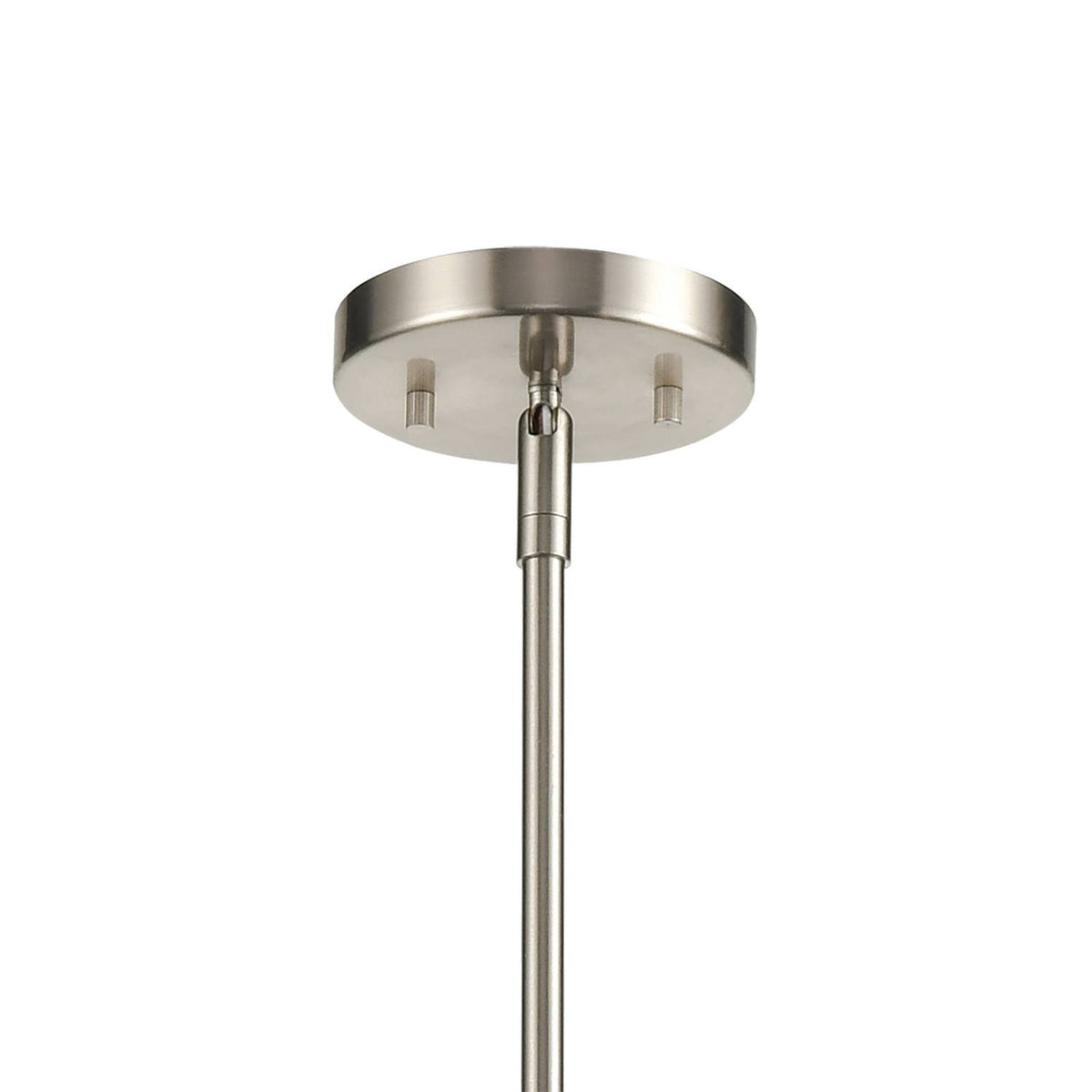 2-Light Island Satin Nickel Clear Glass I26642
