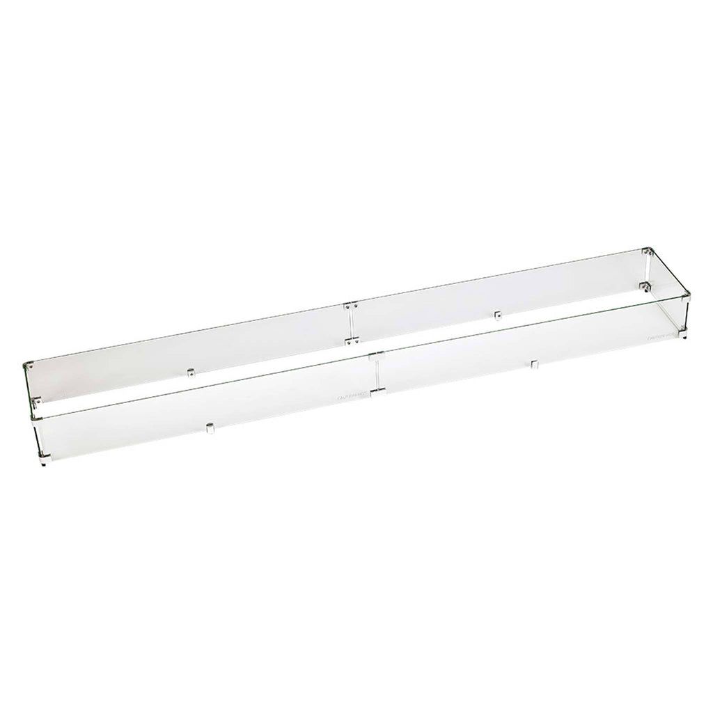 Tempered Glass Flame Guard for 72x22 Linear Drop-in Fire Pit Pan F87861
