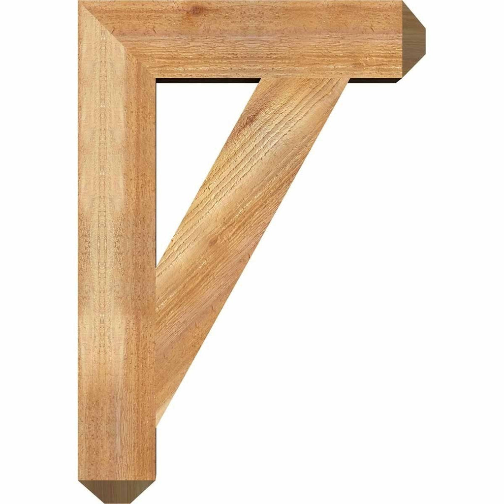 Traditional Craftsman Rough Sawn Bracket, Western Red Cedar M162