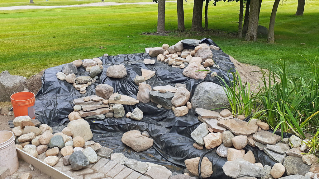 20 ft. x 40 ft. 45 Mil EPDM Rubber Pond Liner and Underlayment Combo G4372