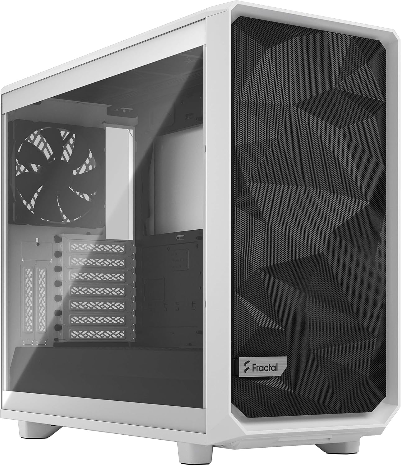 Black ATX Mid Tower Computer Case with Tempered Glass Window Q90879