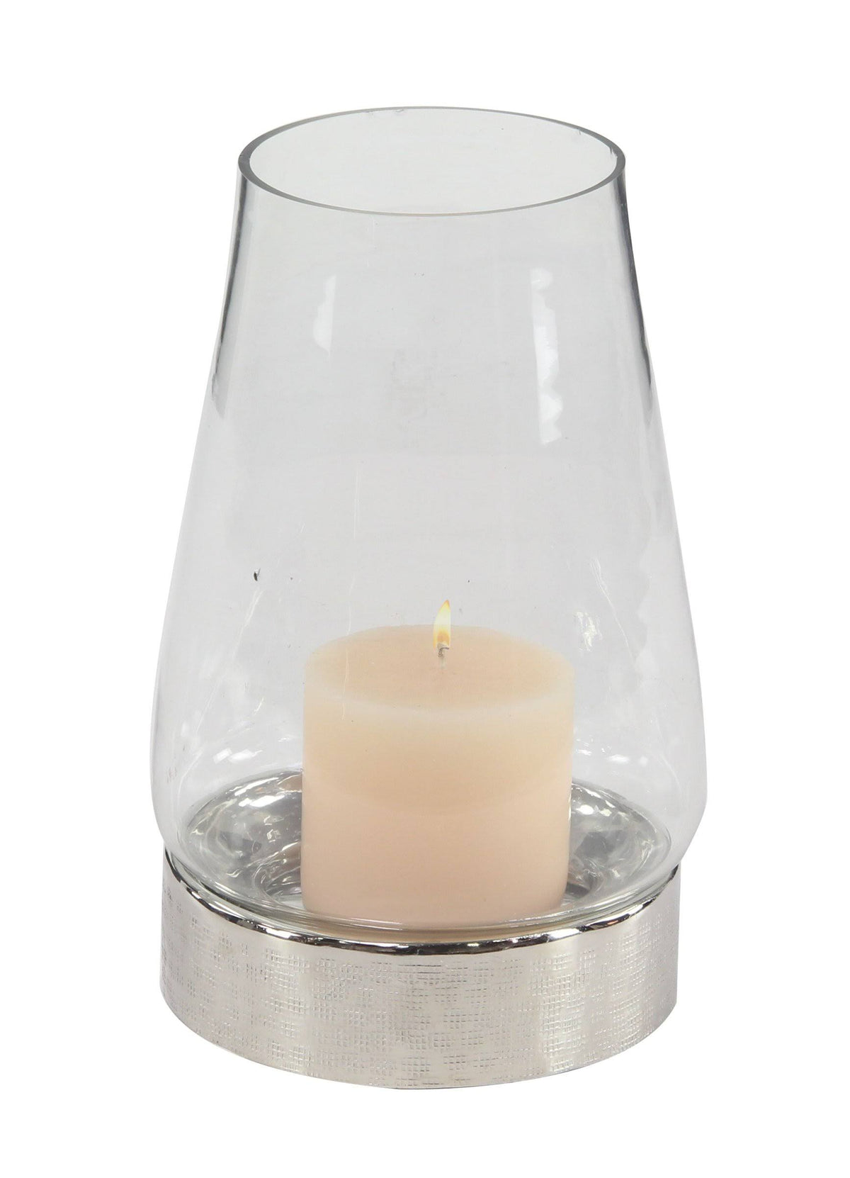 Clear Glass Hurricane Candle Holder G364180