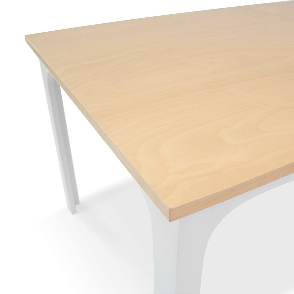 White 42-Inch Wood Veneer Kids Table O448929
