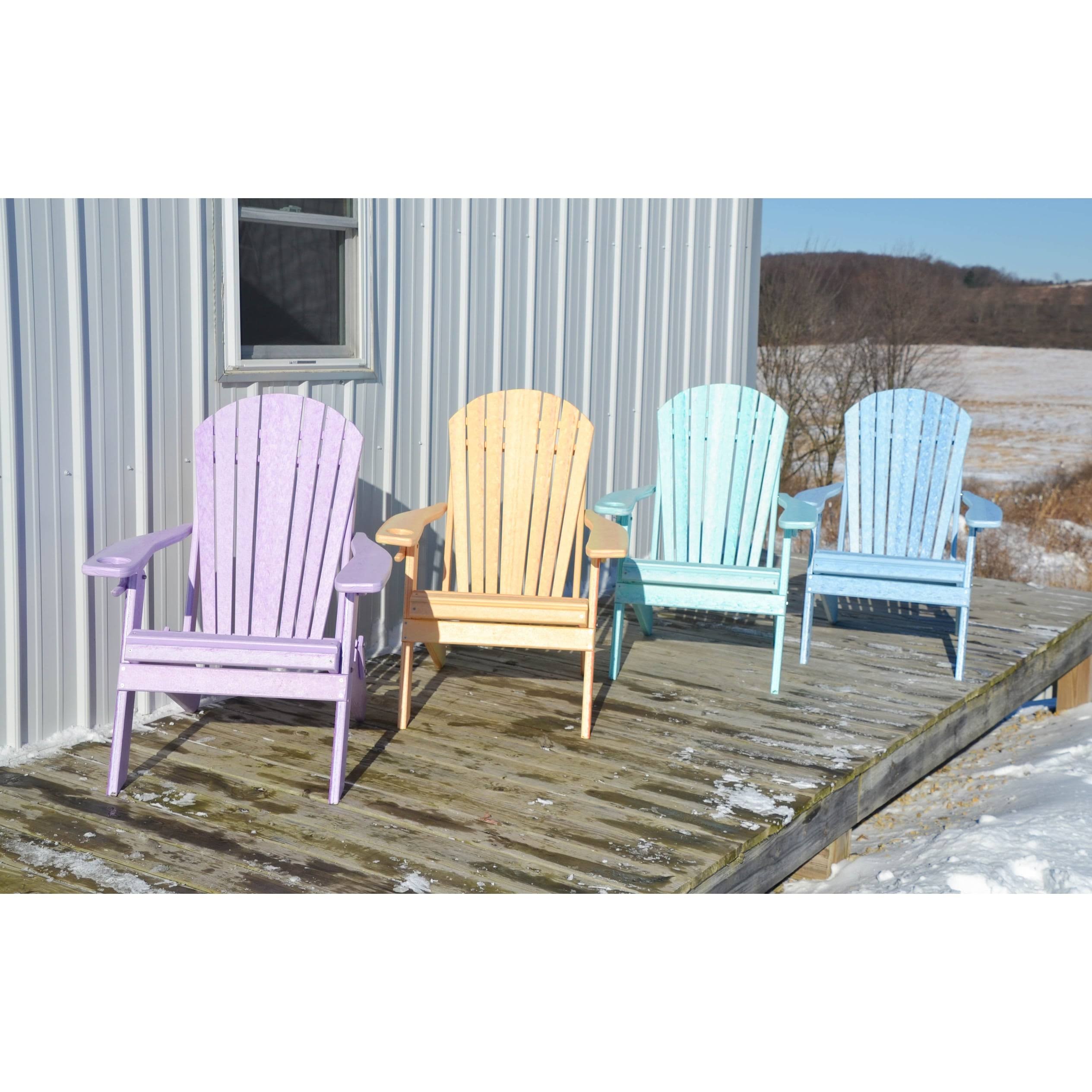 Folding Adirondack Chair Dove Gray V650
