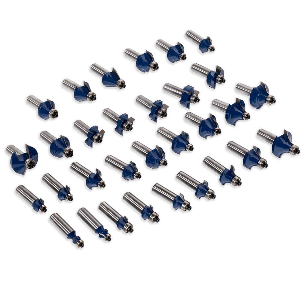 80-Piece Tungsten Carbide Router Bit Set C998951