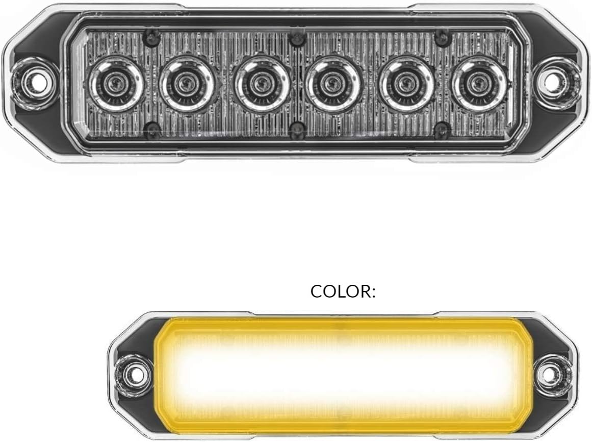 Red/Blue 18W LED Strobe Light, Pack of 2 U76107
