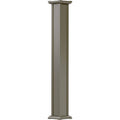 8x22 x 10& Endura-Aluminum Square Shaft Column, Non-Tapered, Clay Finish w/ Capital U42309