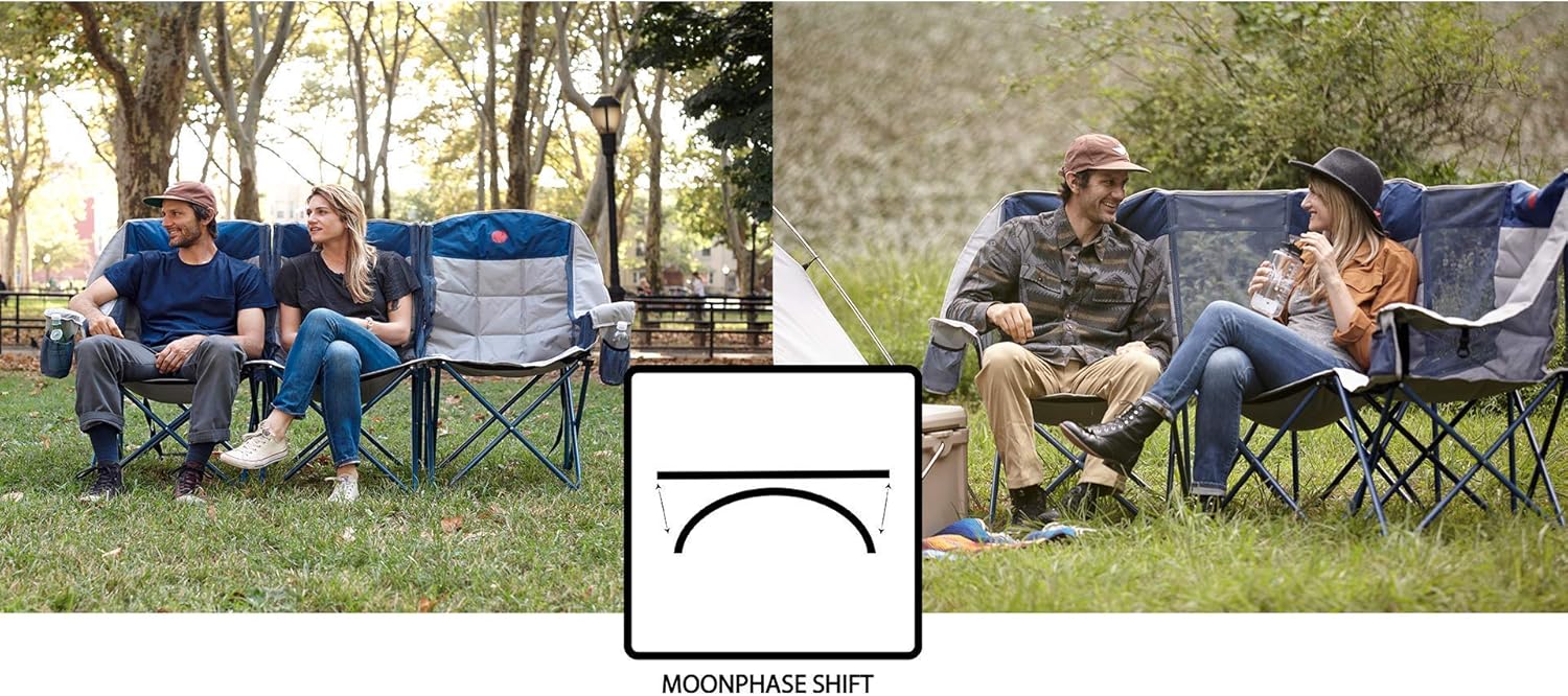 Triple Loveseat Folding Double Camp Chair X42161