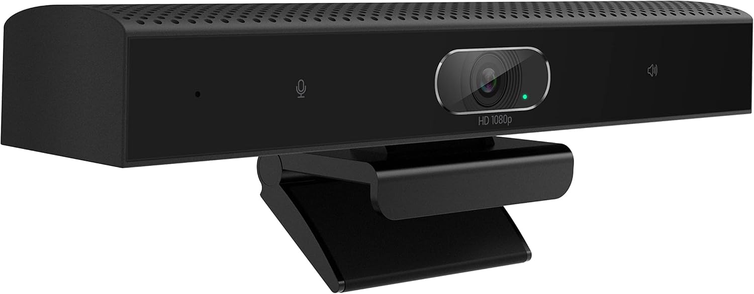 HD 1080p Wide Angle Conference Room Webcam with Microphone and Speaker R4295