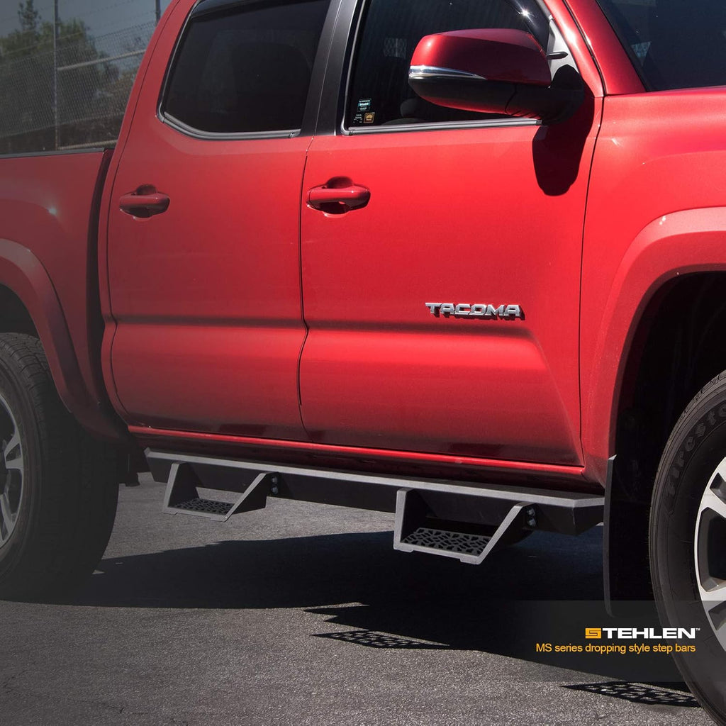 Matte Black Nerf Bars Running Boards for Ford F150 SuperCrew Cab S18969