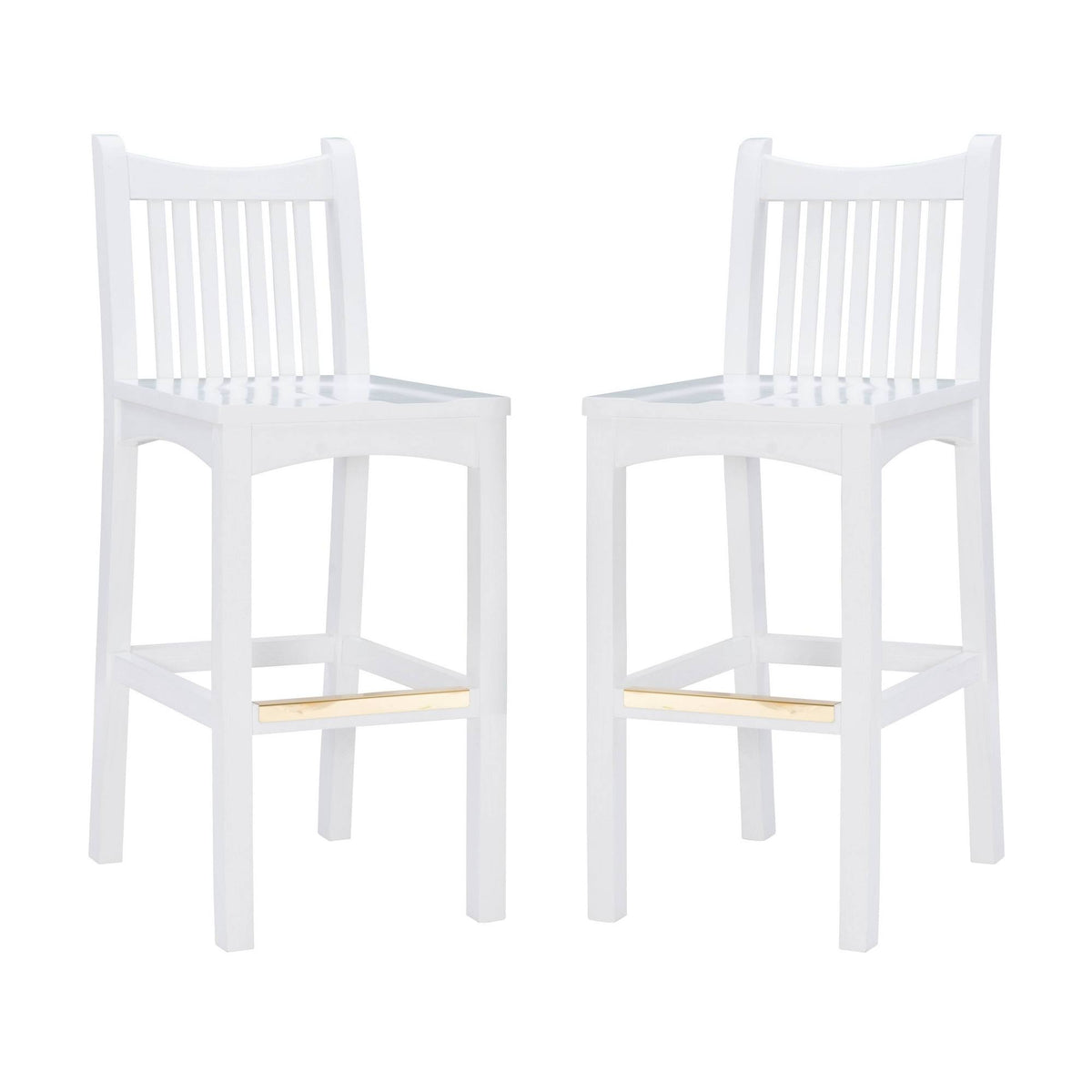 White Leola Barstools Set of 2 Q74098