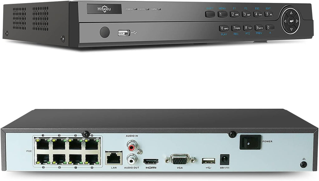 4K PoE NVR 8CH Network Video Recorder L10091