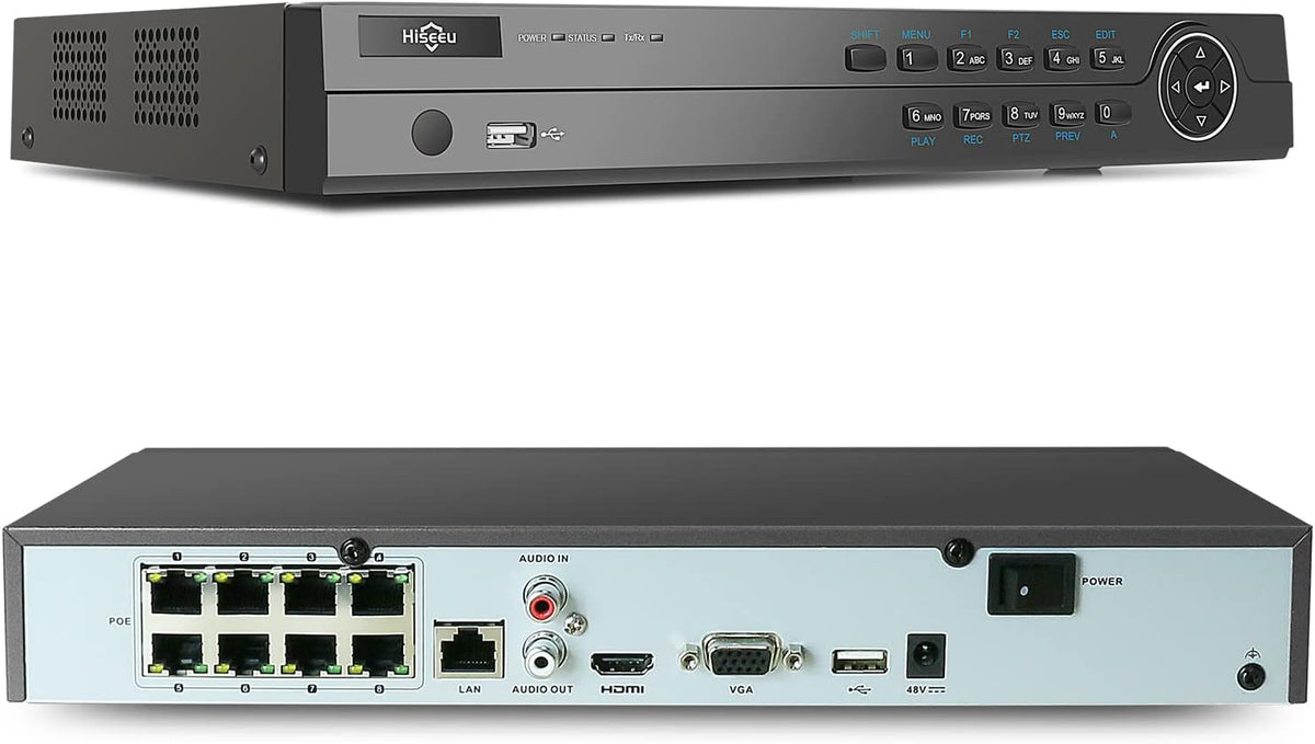4K PoE NVR 8CH Network Video Recorder L10091