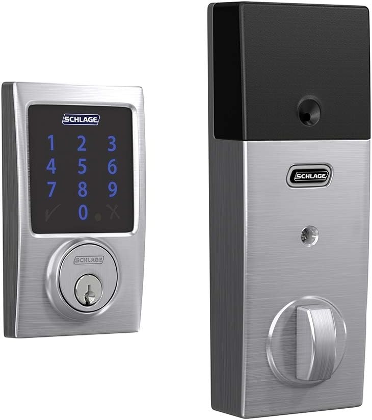 Bright Brass Smart Deadbolt With Alarm L555265