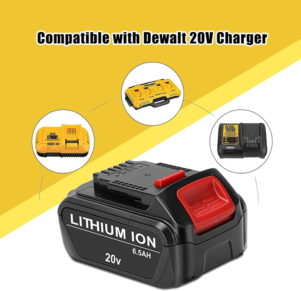 2 Pack 6.5Ah 20V Replace Battery F2246